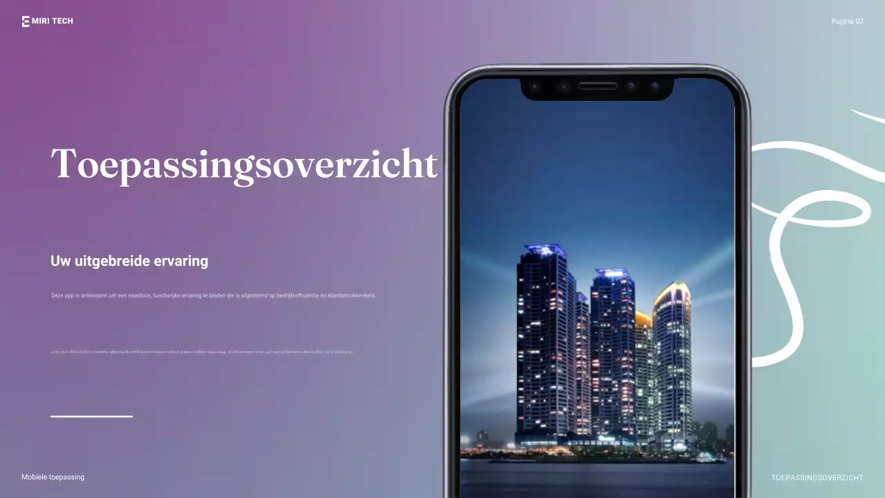 oranje moderne mobiele gids