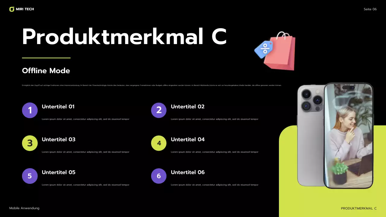 violetter moderner Handyführer