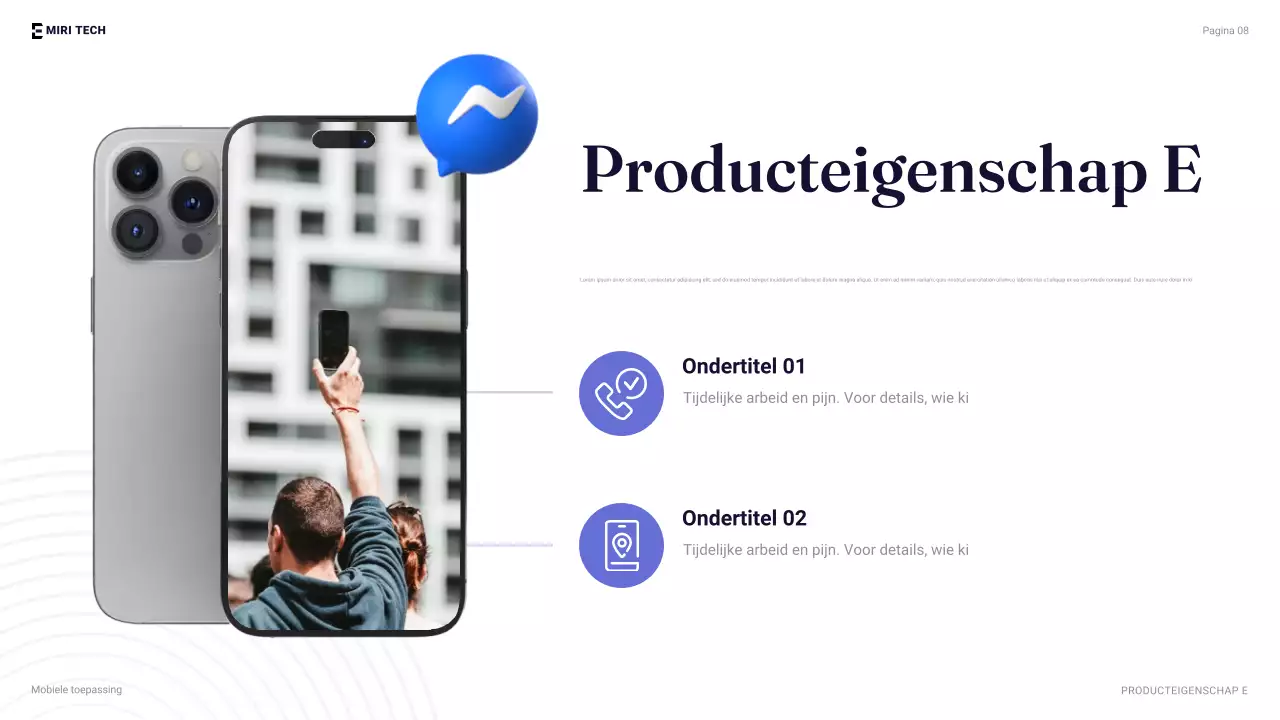 oranje moderne mobiele gids