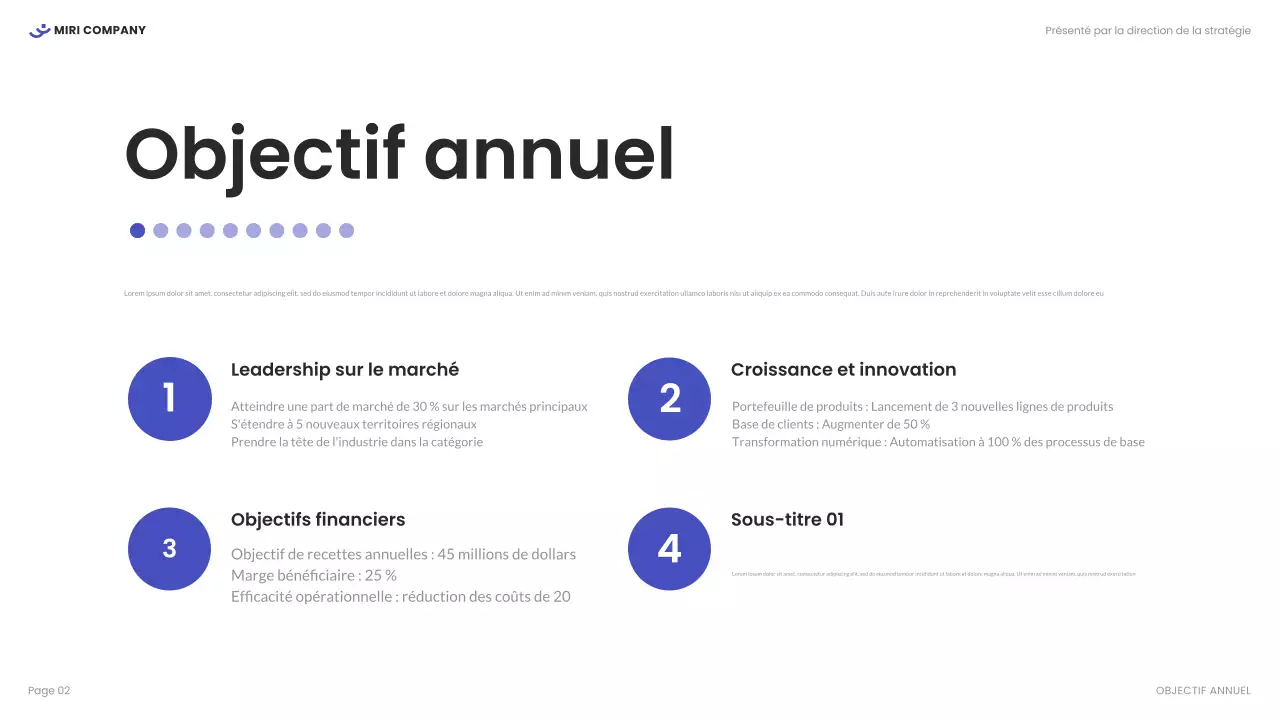 rapport d'activité moderne en blanc