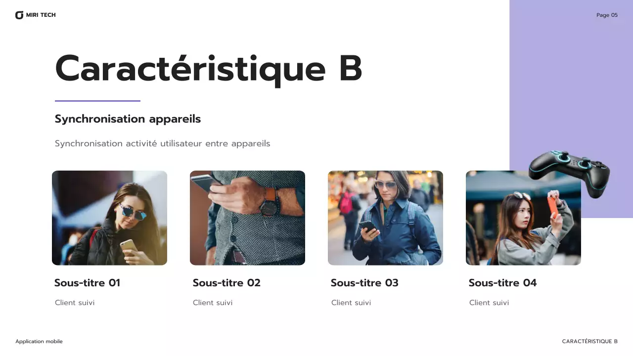 guide mobile moderne pourpre
