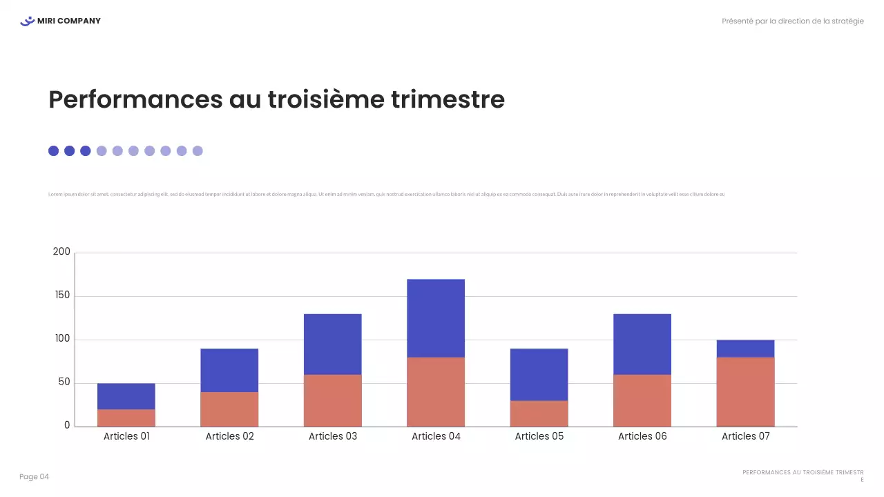 rapport d'activité moderne en blanc