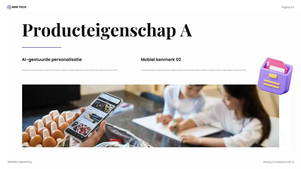 beige moderne tech presentatie