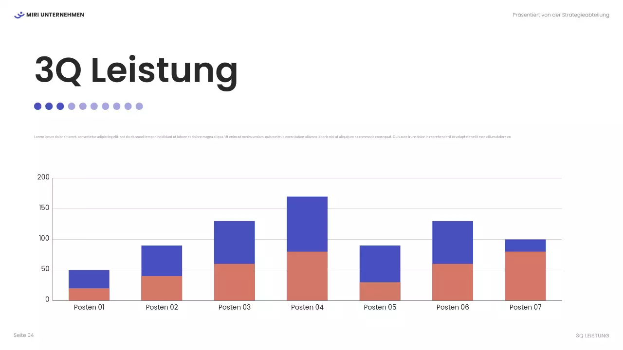 weißer moderner Geschäftsbericht