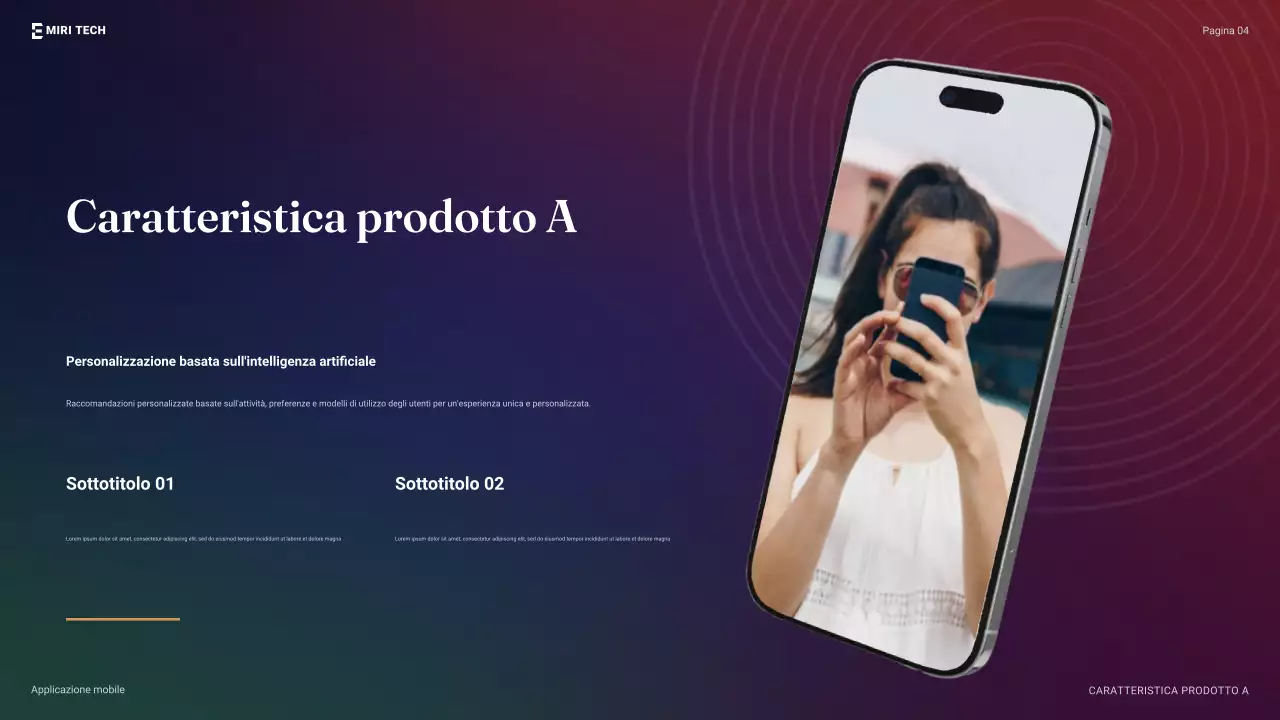 guida mobile moderna arancione