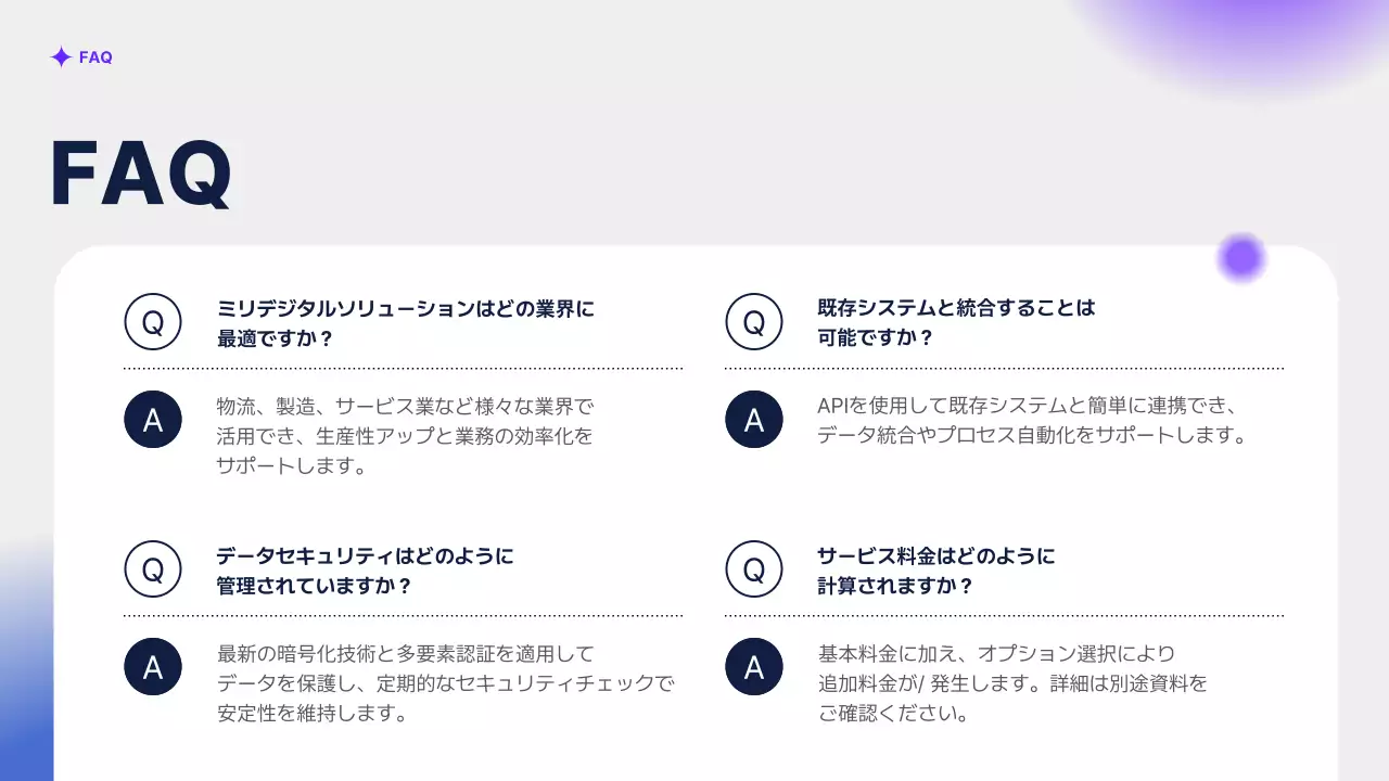 青 モダン ビジネス プレゼンテーション