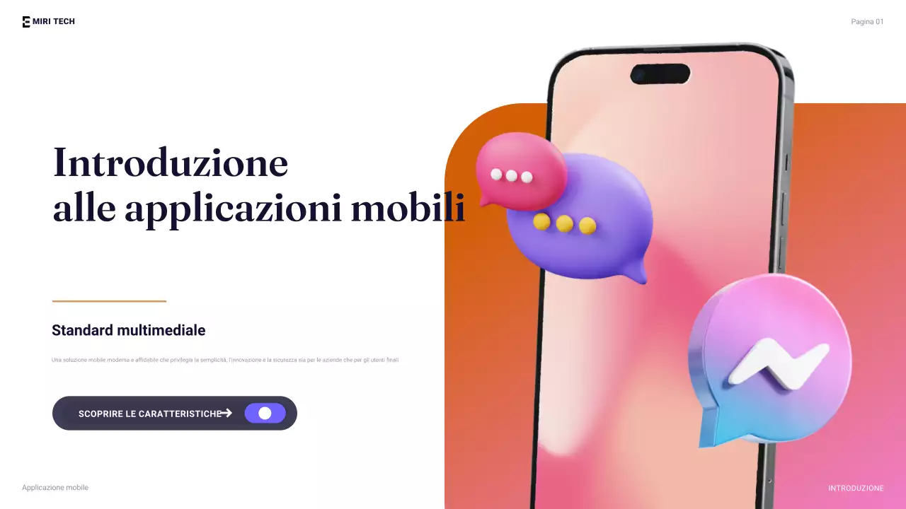 guida mobile moderna arancione