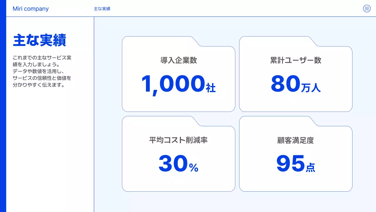 青 モダン デジタル 企画書 プレゼンテーション