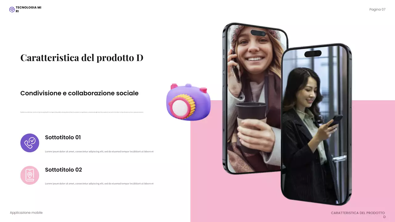 presentazione tecnologica moderna beige