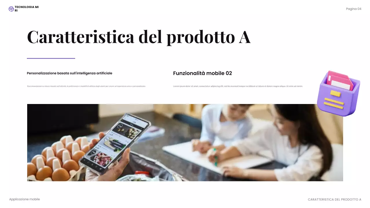 presentazione tecnologica moderna beige