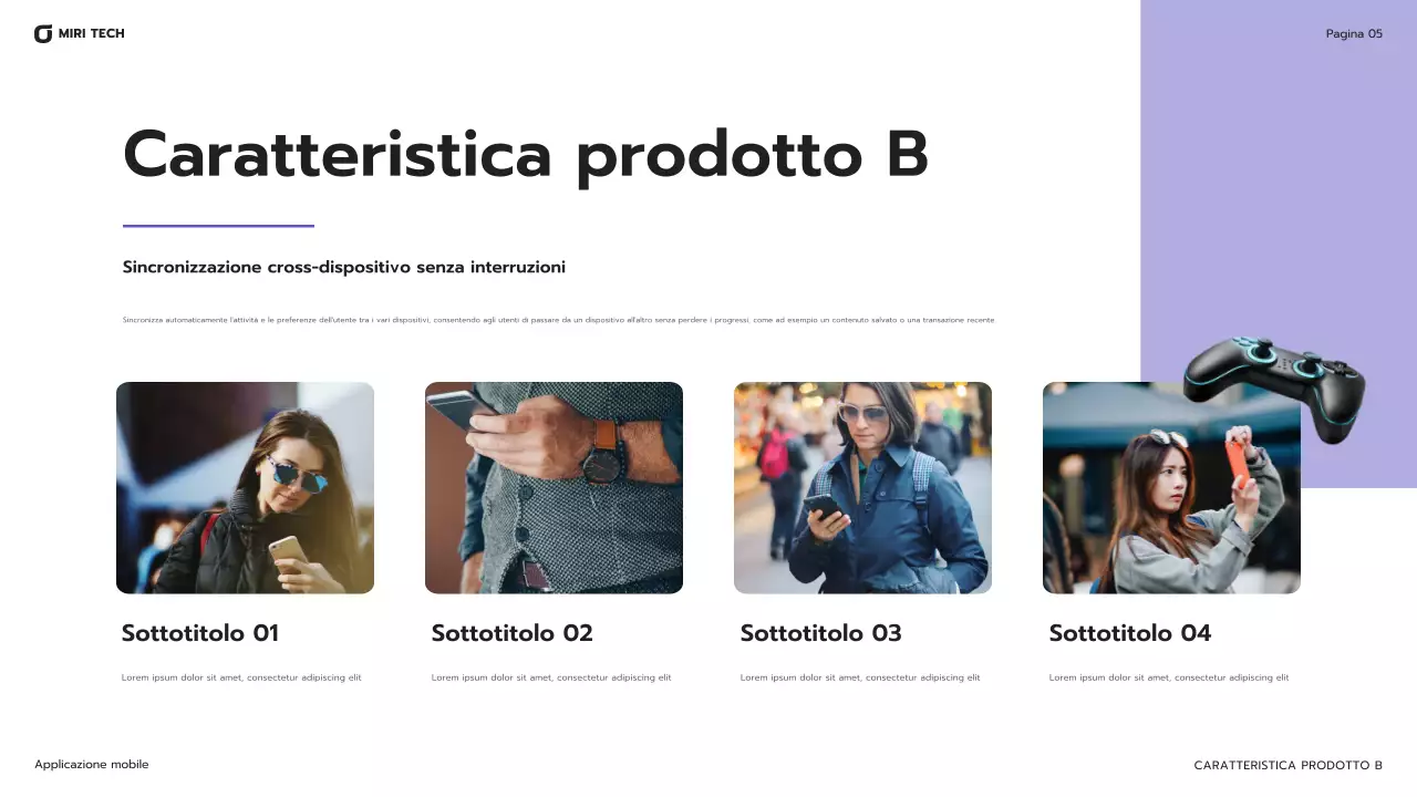 guida mobile moderna viola