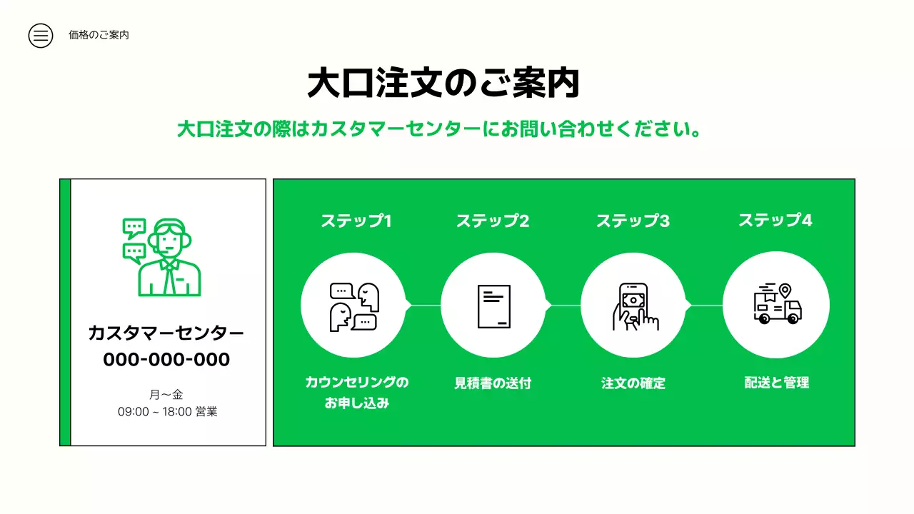 緑 シンプル 健康 プレゼンテーション