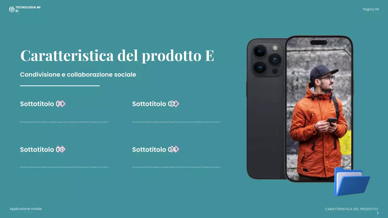 presentazione tecnologica moderna beige