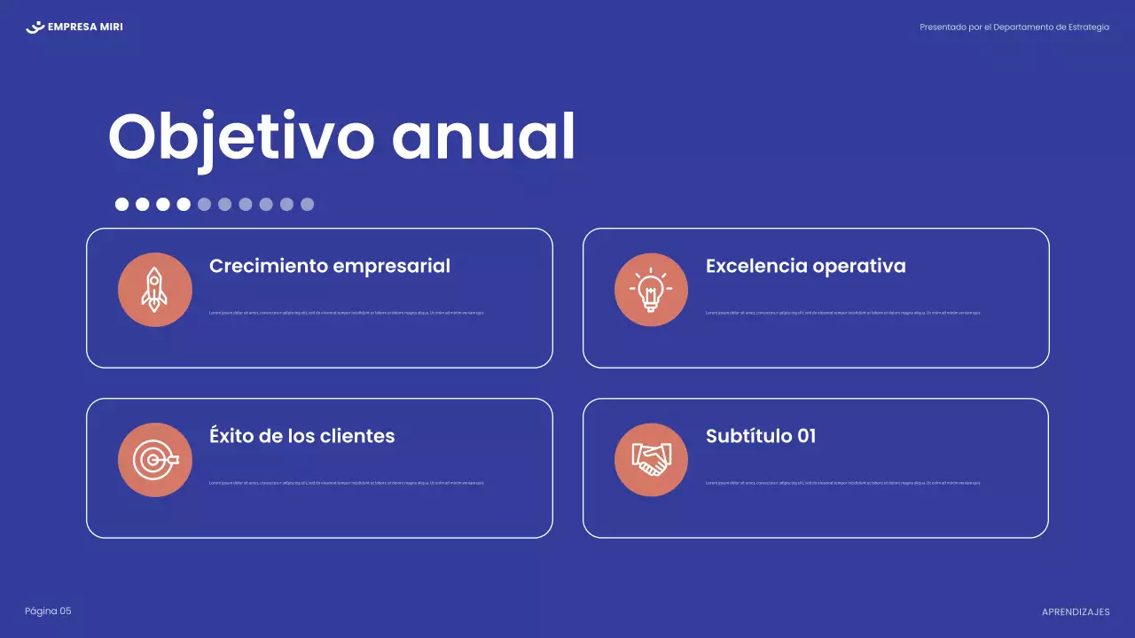 informe blanco de empresa moderna