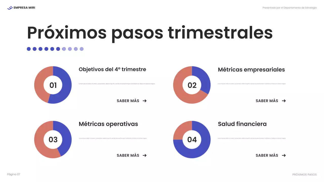informe blanco de empresa moderna