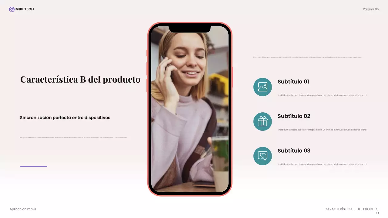 beige presentación técnica moderna