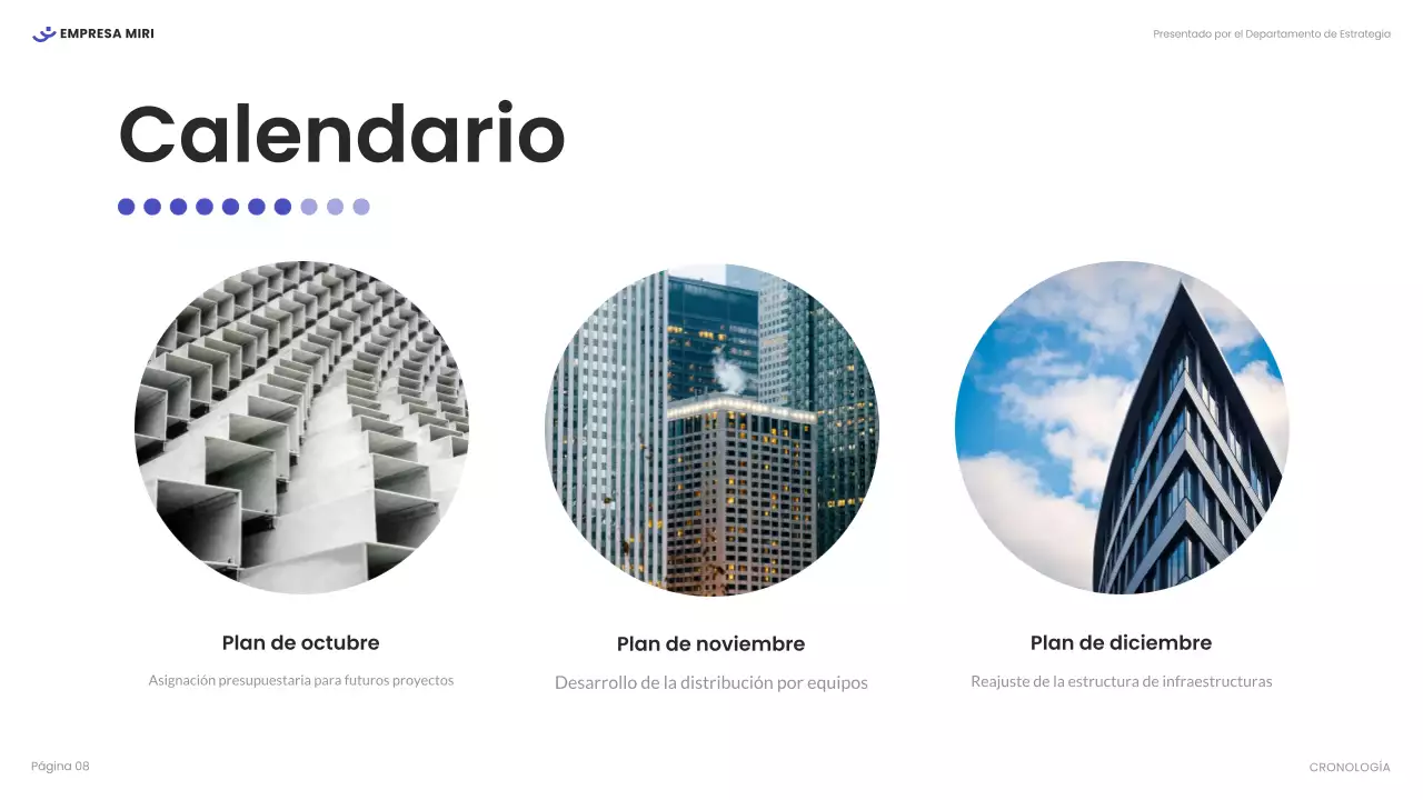 informe blanco de empresa moderna