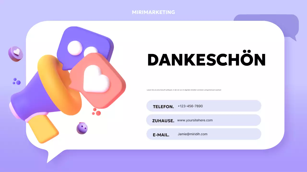 lila moderner Sozialbericht