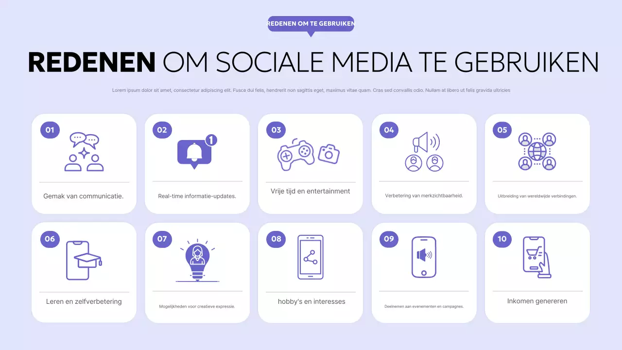 paars modern sociaal verslag