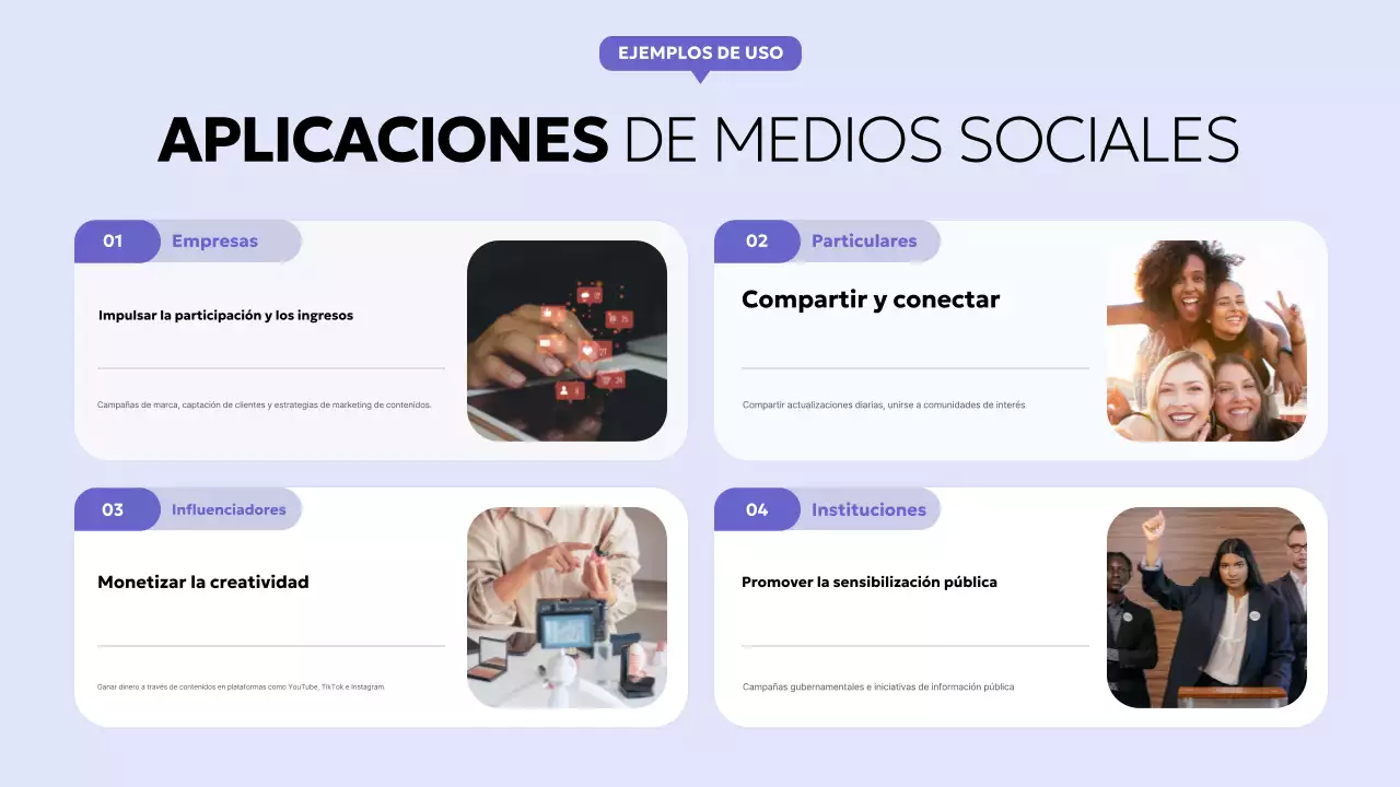 informe social moderno púrpura