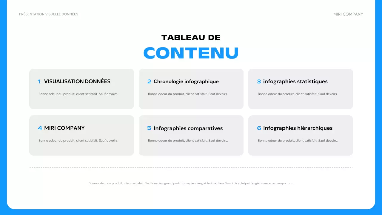 publicité moderne bleue pour les données