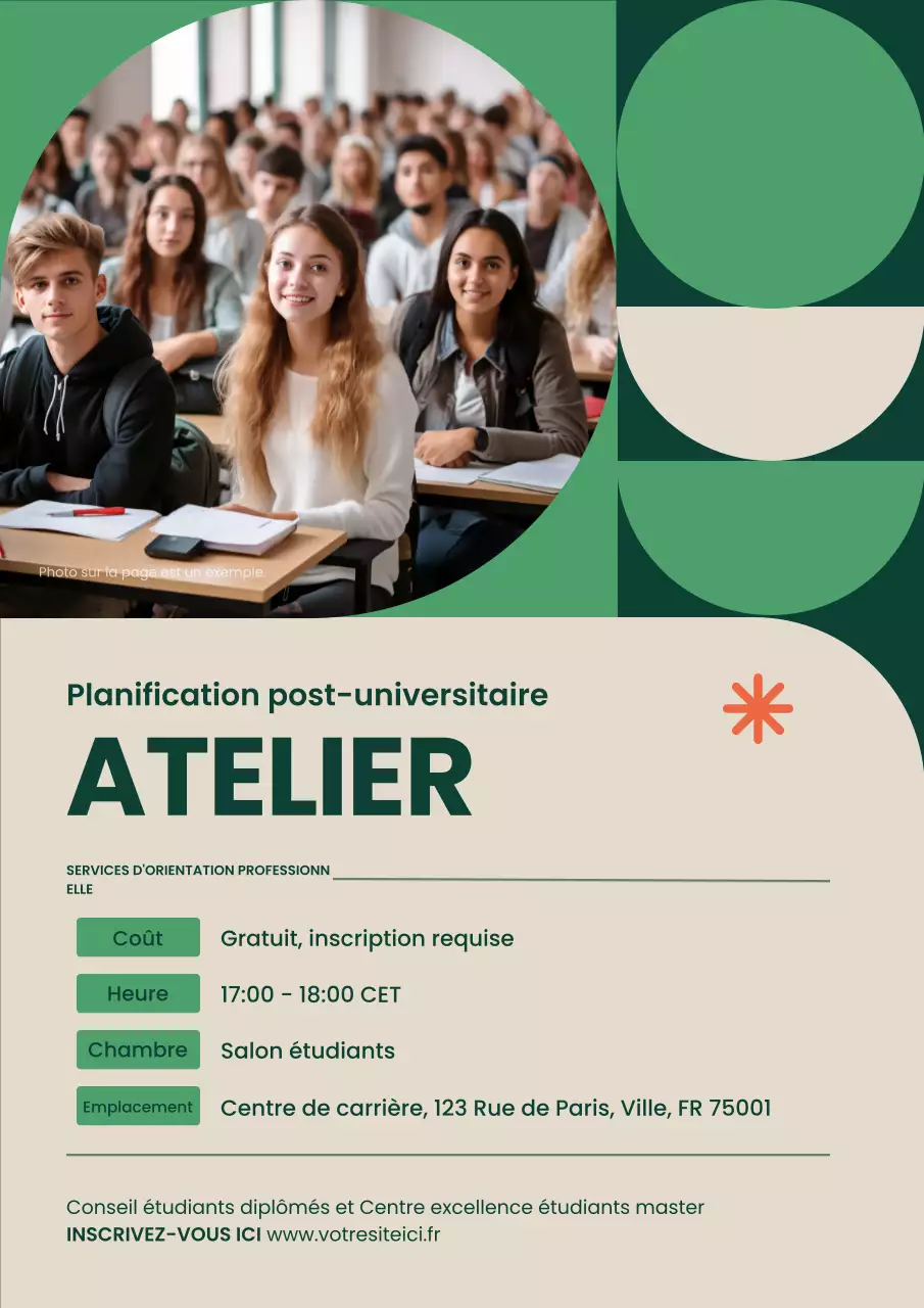 invitation à l'atelier sur les carrières vertes et modernes