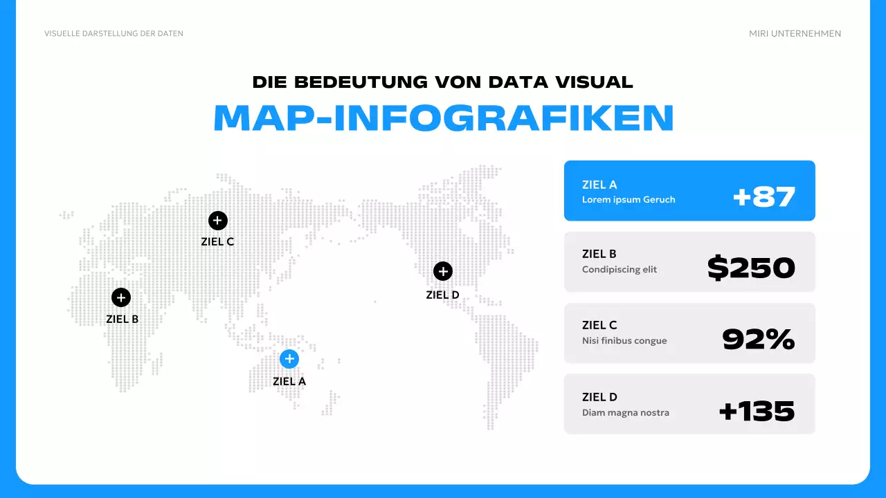 blaue moderne Datenanzeige