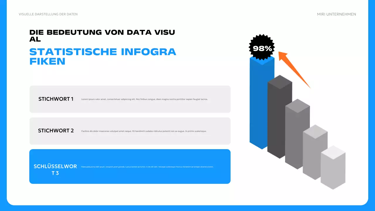 blaue moderne Datenanzeige
