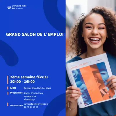 annonce de carrière blue modern