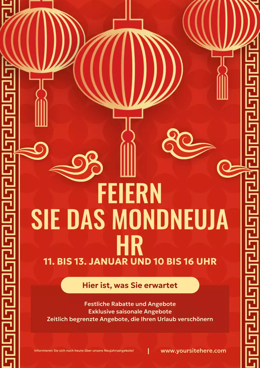 rote traditionelle Festtagsaktion