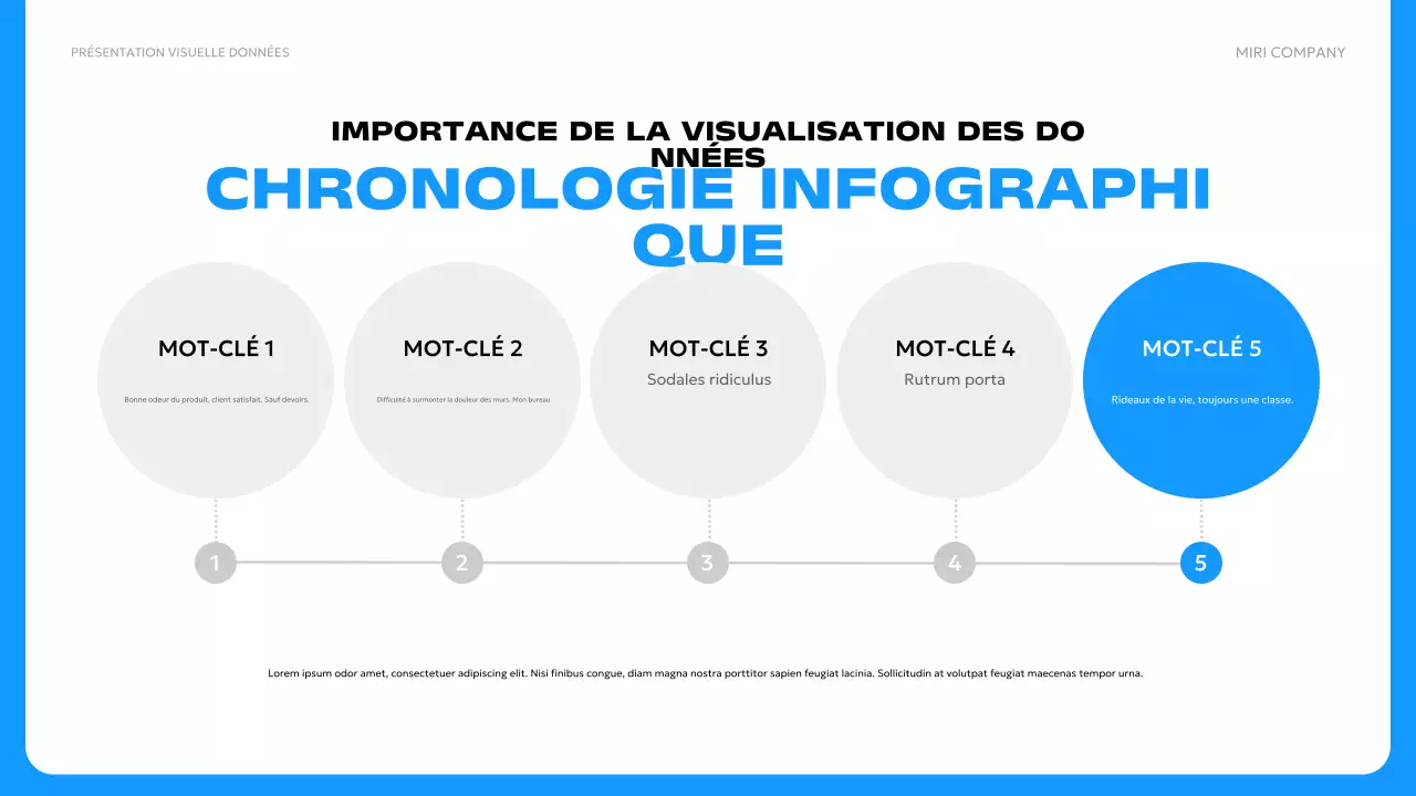 publicité moderne bleue pour les données