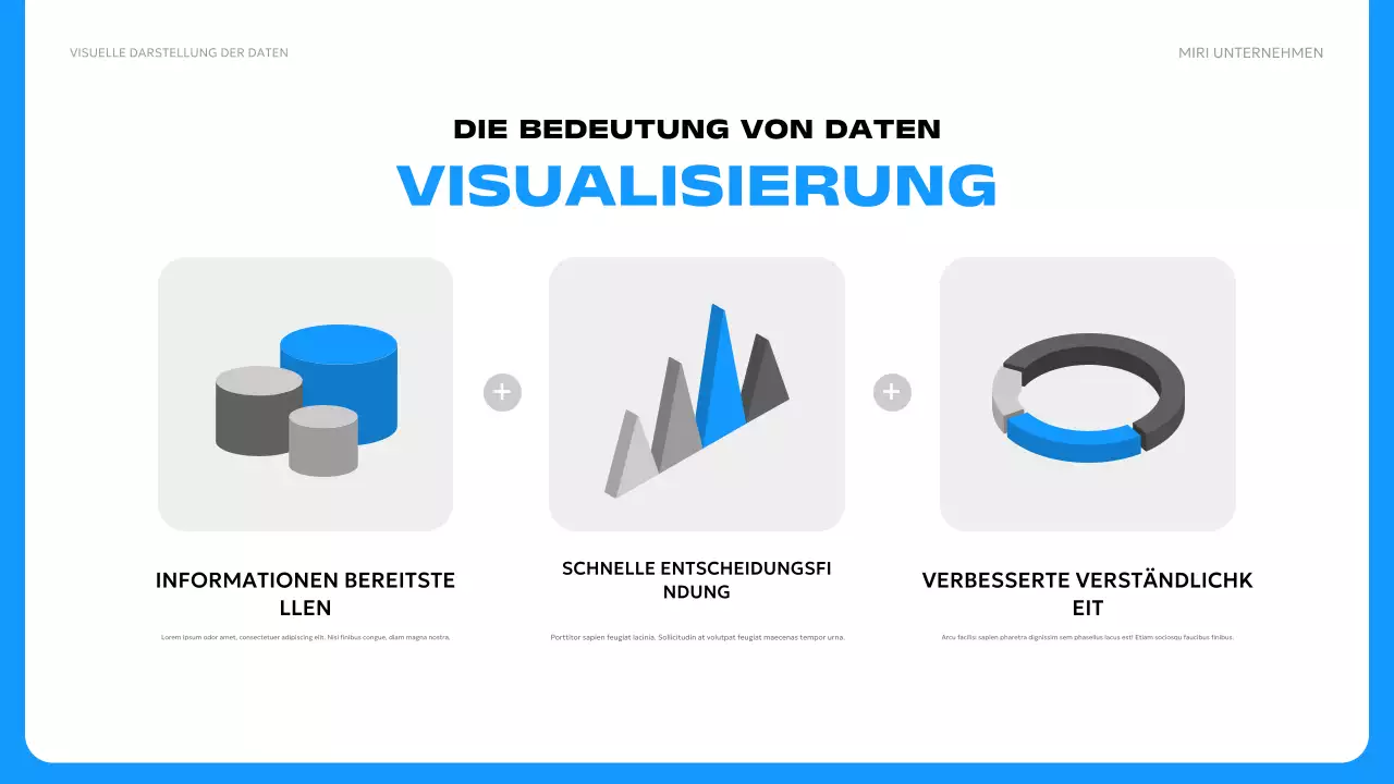 blaue moderne Datenanzeige