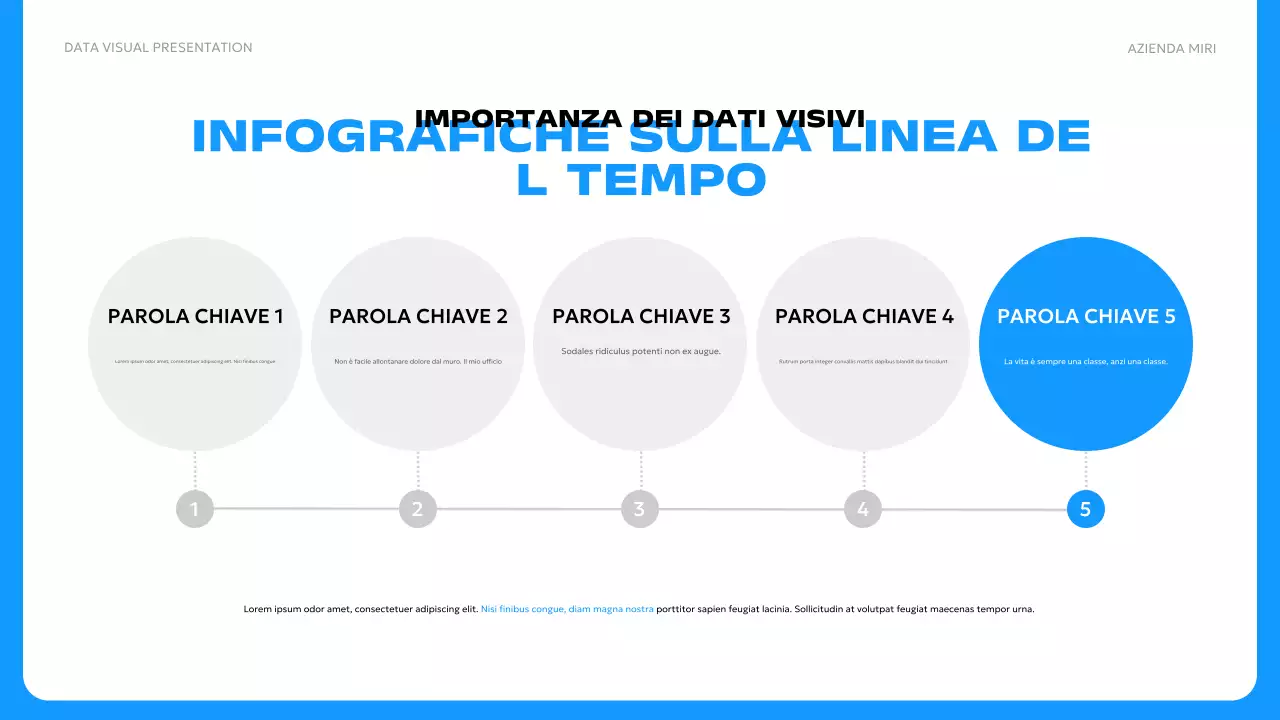 pubblicità blu di dati moderni