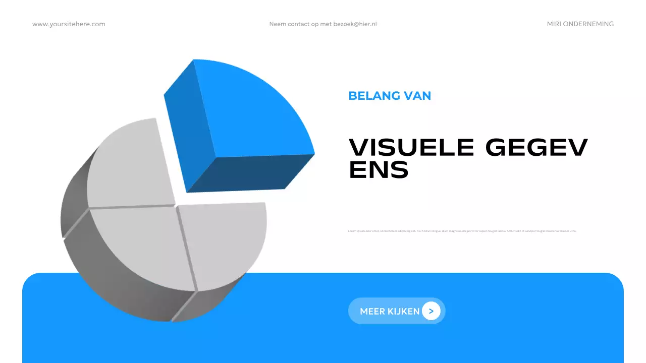 blauwe moderne data advertentie