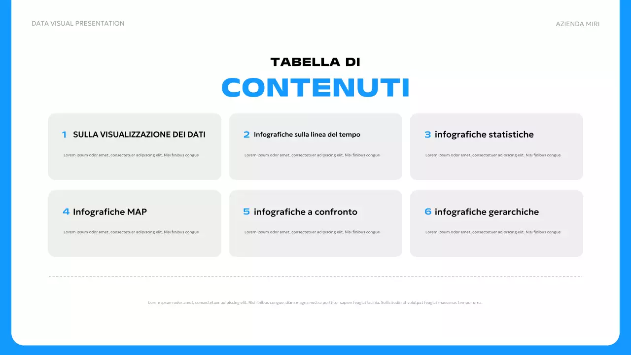 pubblicità blu di dati moderni