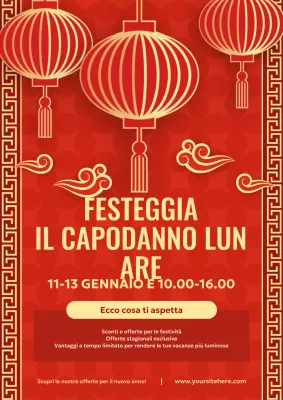 promozione della festa tradizionale rossa
