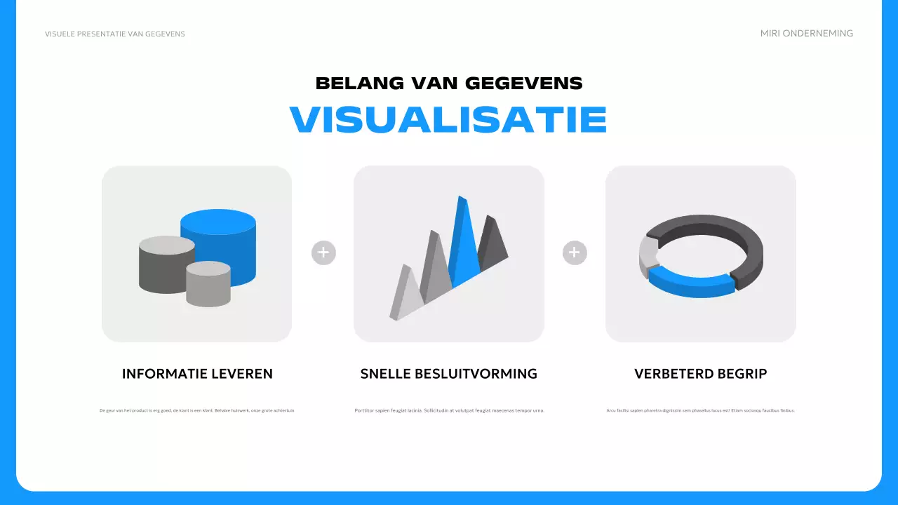 blauwe moderne data advertentie