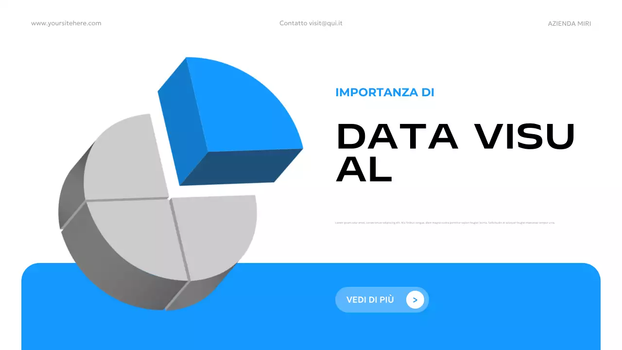 pubblicità blu di dati moderni