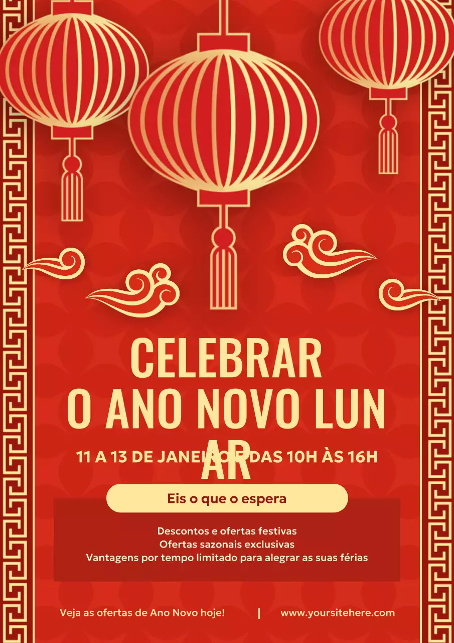 promoção da festa tradicional vermelha