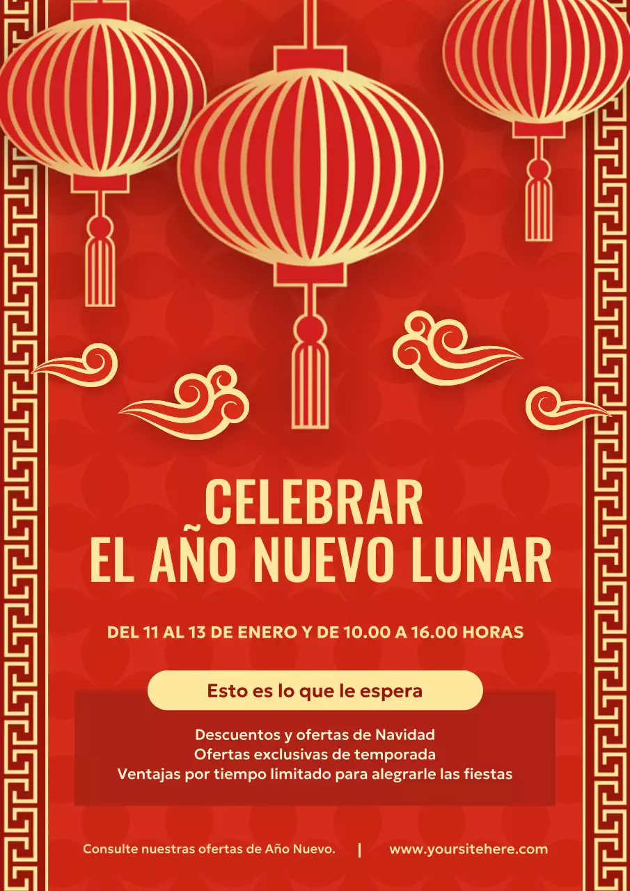 promoción de la fiesta tradicional roja