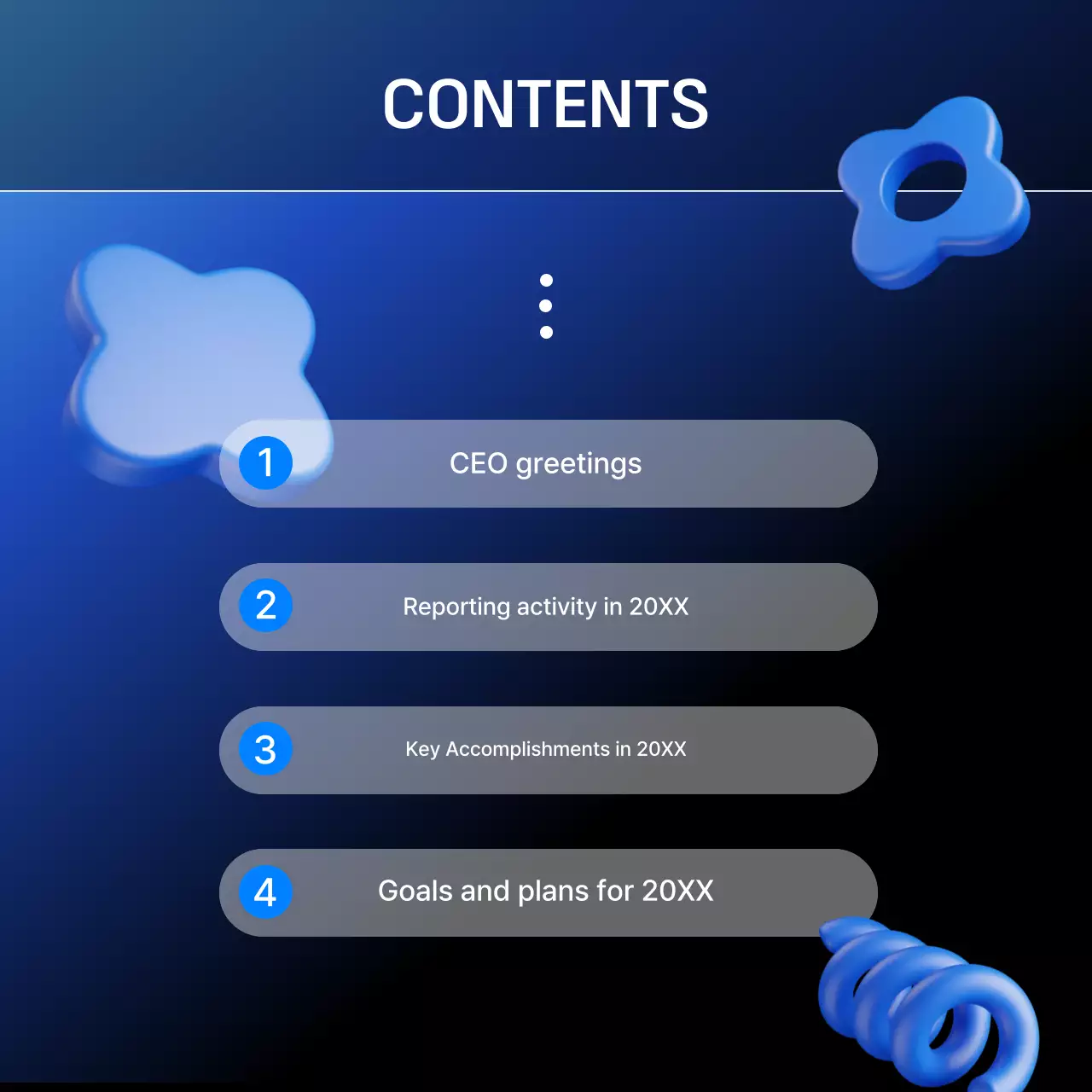 Relatório da empresa Blue Modern Instagram Carousel