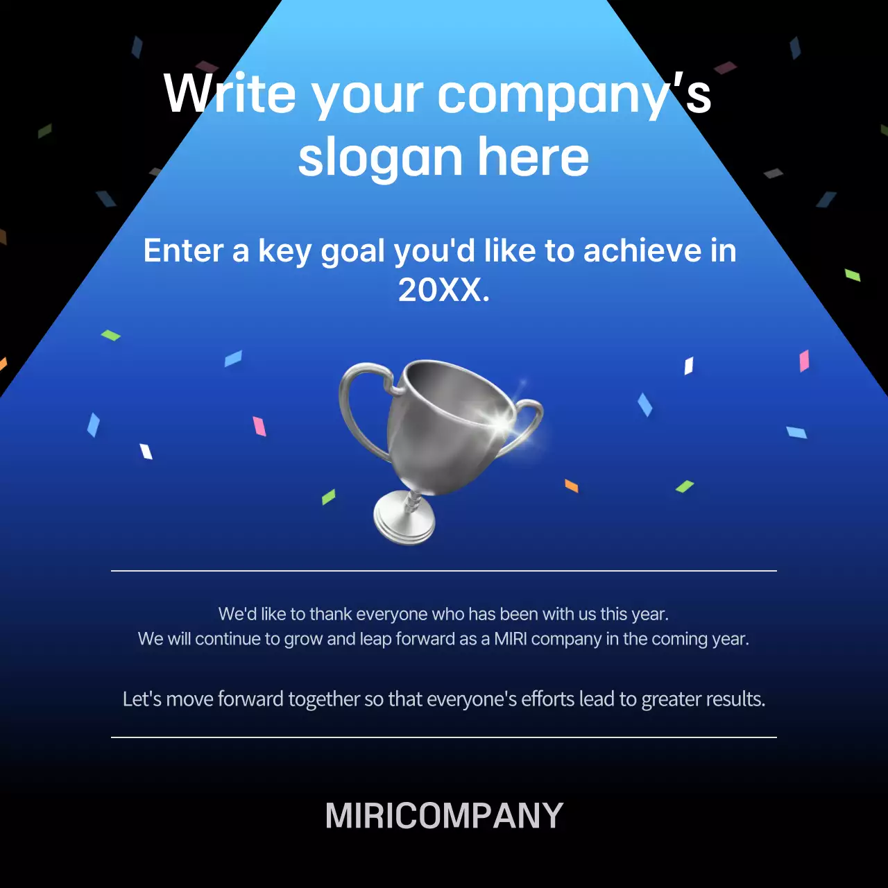 Relatório da empresa Blue Modern Instagram Carousel