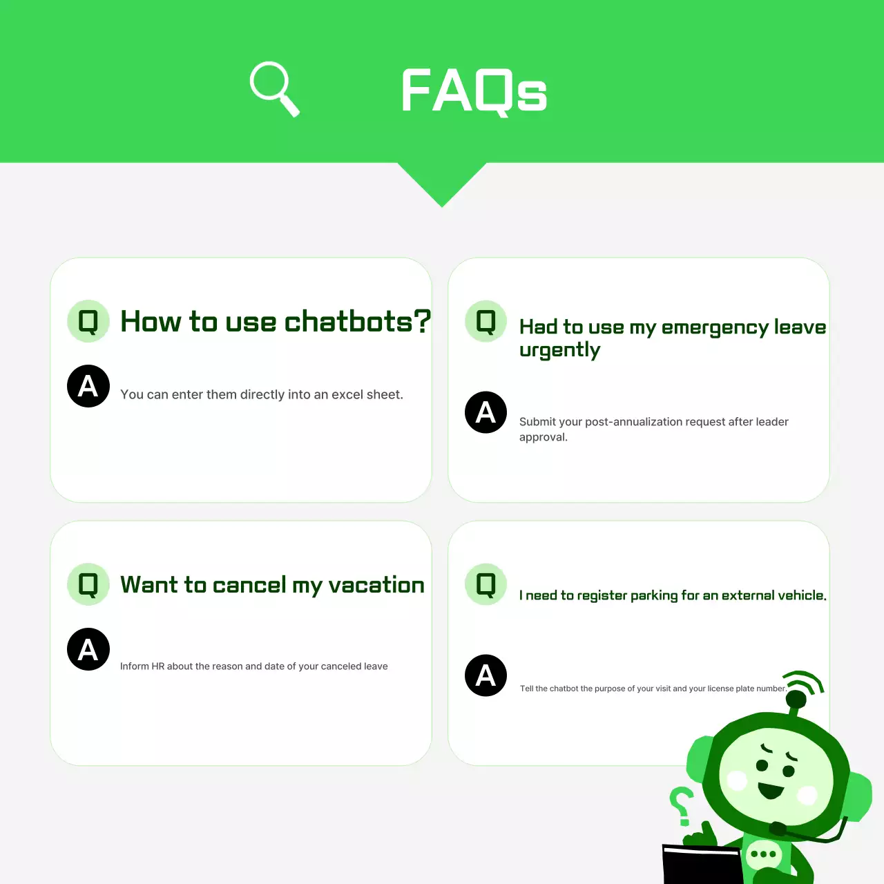 Carrossel de promoção de chatbot moderno verde no Instagram