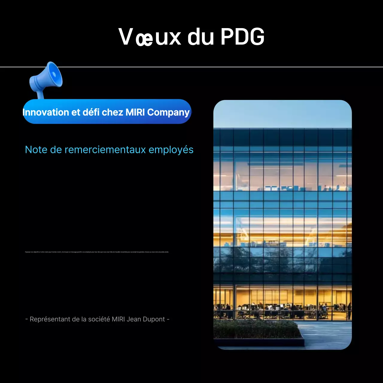 Rapport sur la carte de pointage Blue Modern