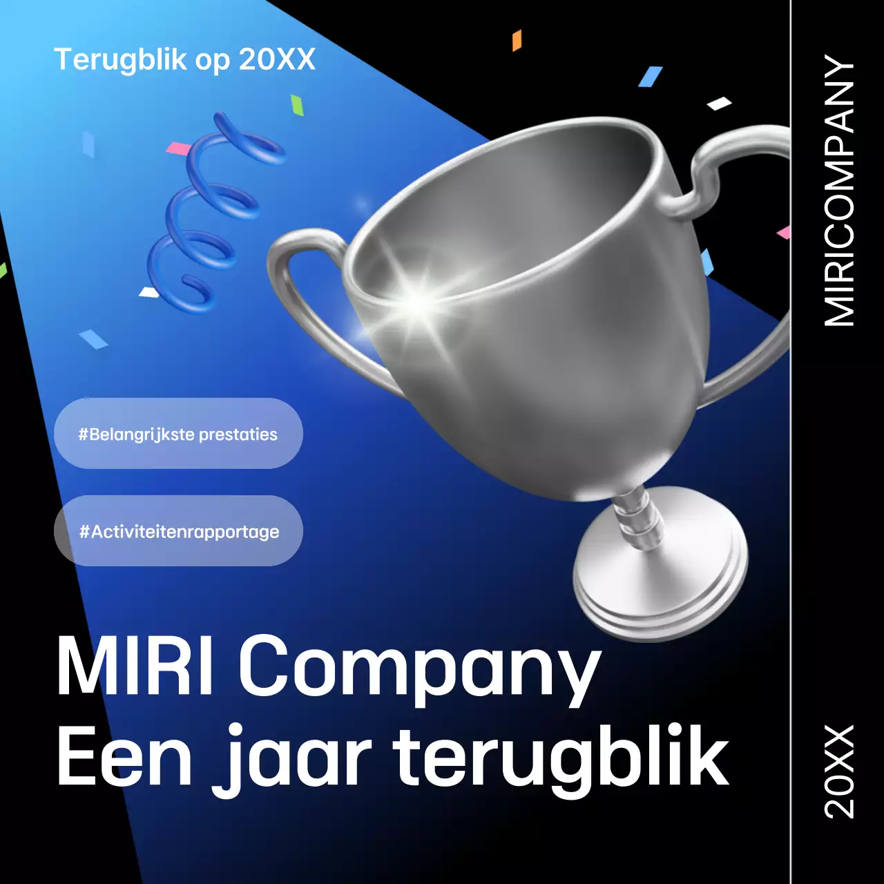 Blue Modern Scorecard-rapport