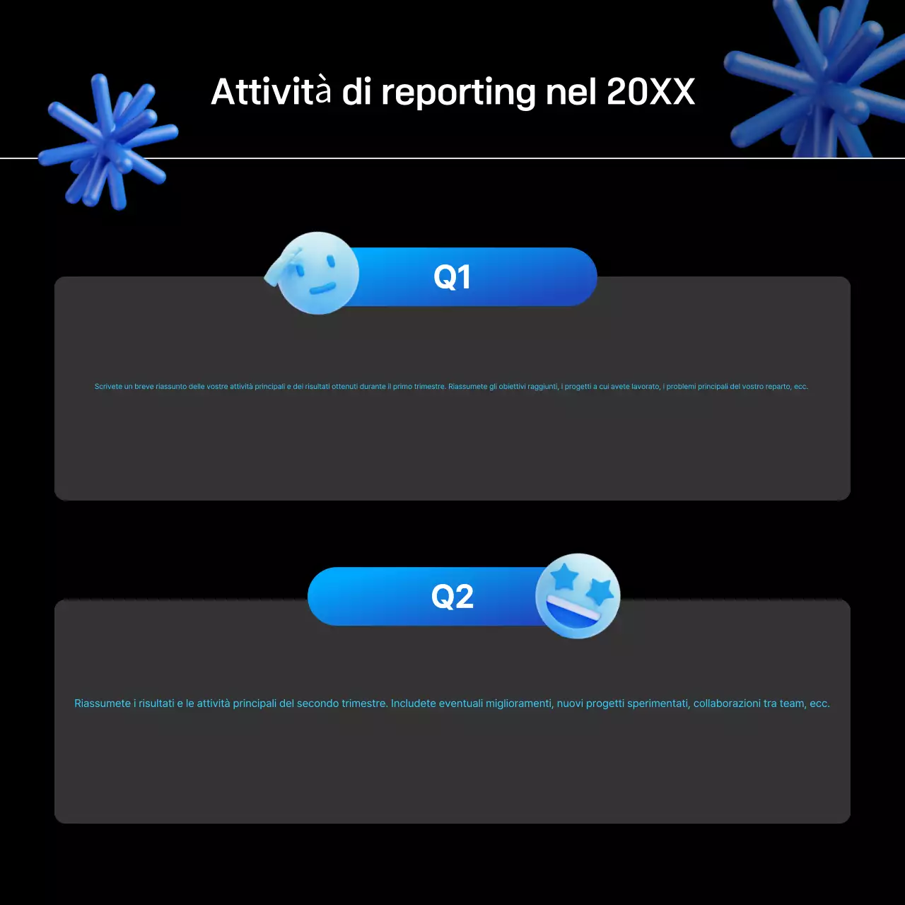 Rapporto Blue Modern Scorecard