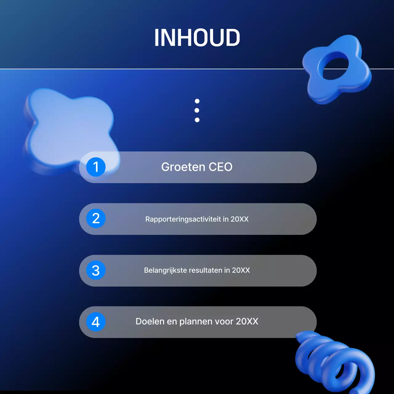 Blue Modern Scorecard-rapport