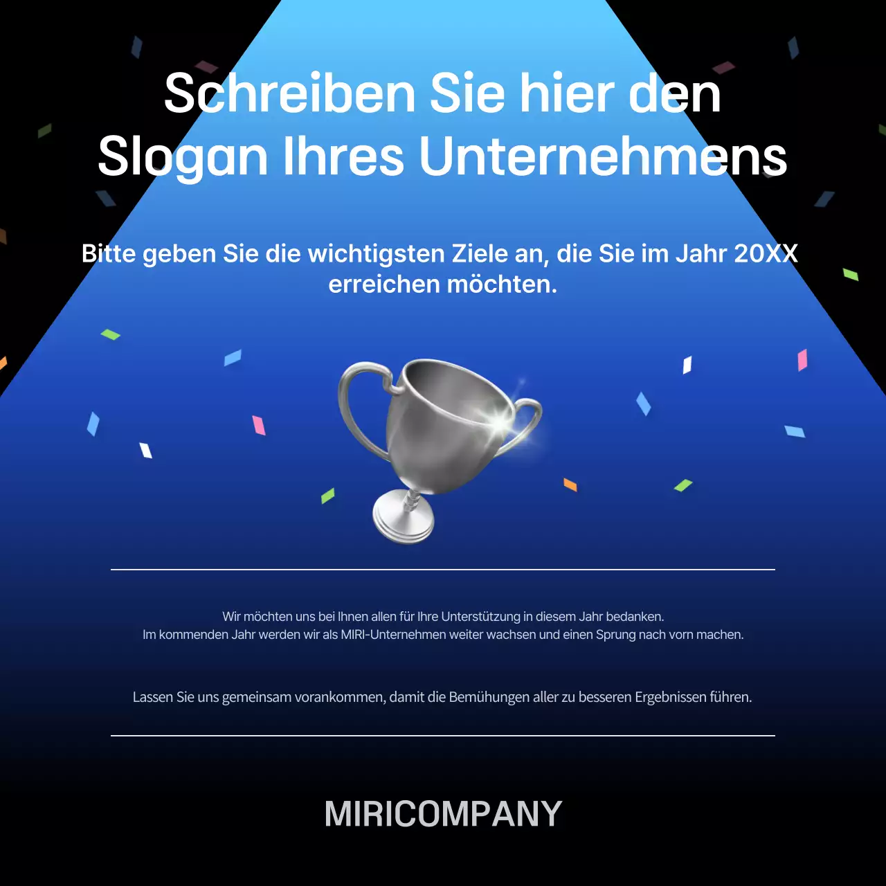 Blue Modern Scorecard Bericht