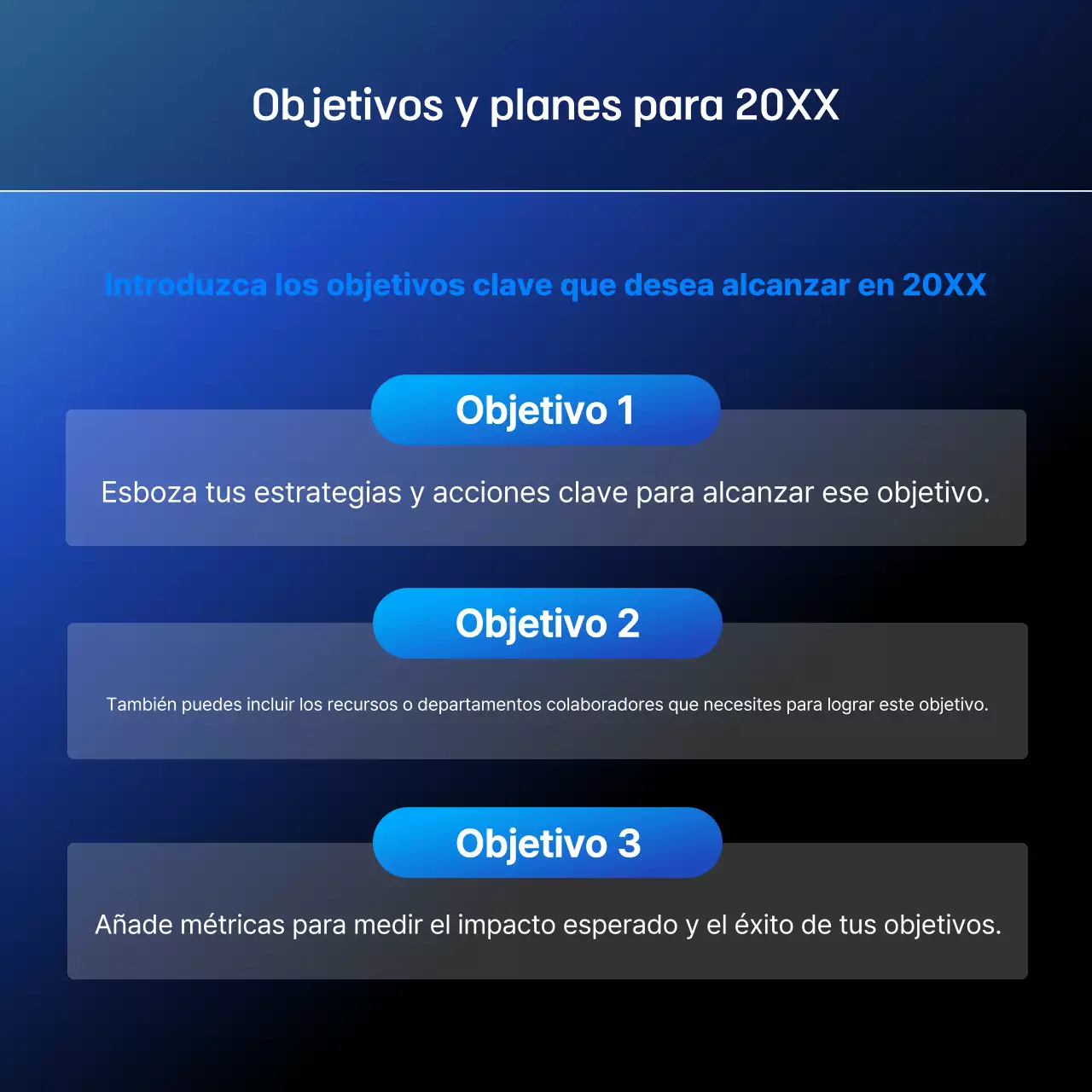 Informe Blue Modern Scorecard