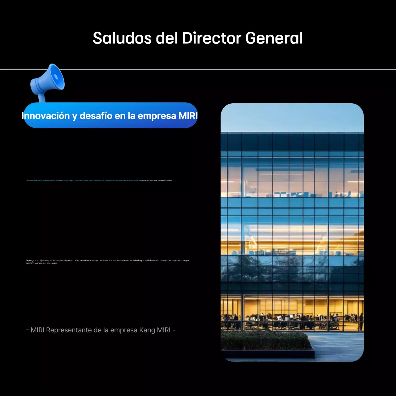 Informe Blue Modern Scorecard